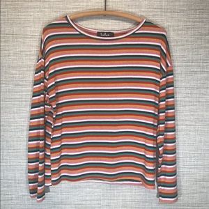 Lulu’s Striped Long Sleeve Top XS